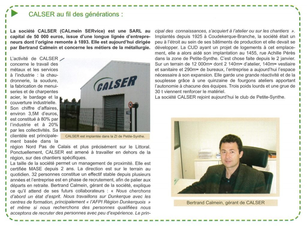 Calser Chantiers Dunkerque Travaux Construction